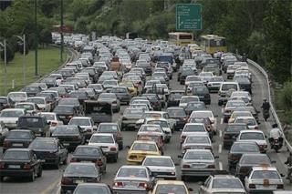 ترافیک سنگین در بزرگراه تهران  کرج