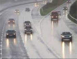 بارندگی در جاده های شمالی کشور
