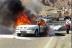خودرو سمند در جاده ورامین آتش گرفت