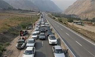 ترافیک سنگین در محور هراز