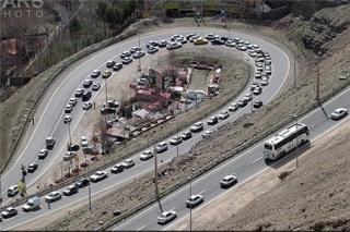 ترافیک سنگین درجاده چالوس ادامه دارد