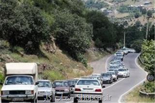 وضعیت ترافیکی جاده چالوس