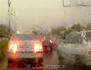 بارندگی در جاده های کشور